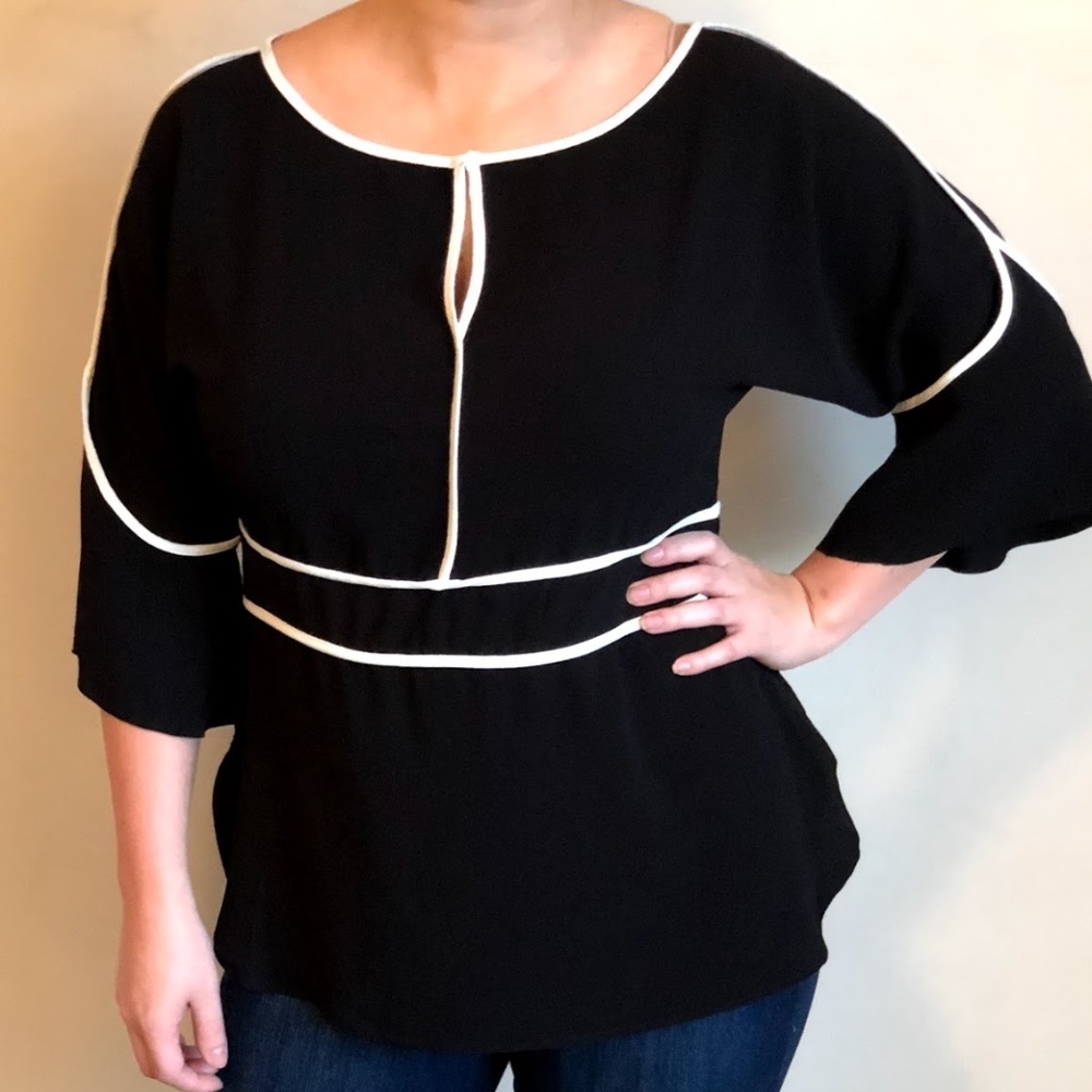 Black Top with White Trim